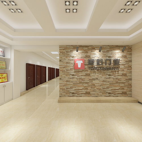 通心门业展厅形象墙