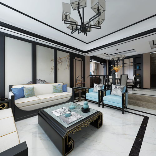 新中式客餐厅全景