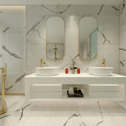 2泉州项目鱼肚白卫生间(曼陀罗一中心出品)