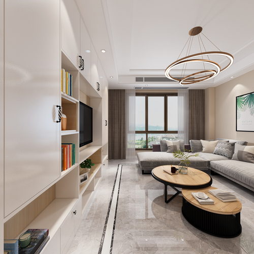 现代客餐厅全景图