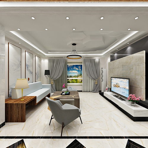 镇赉冠珠索菲特金大理石瓷砖80313效果图