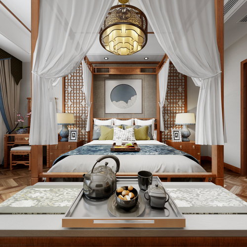 宋美女雅居主卧室效果图