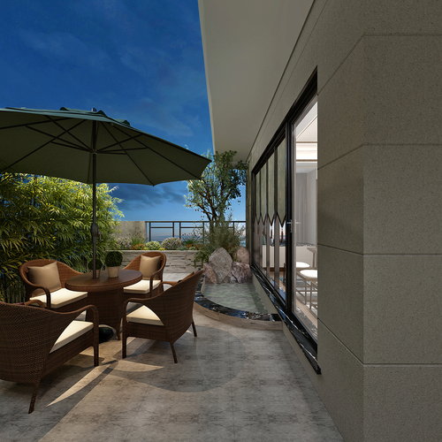 二楼露天花园-冯工设计