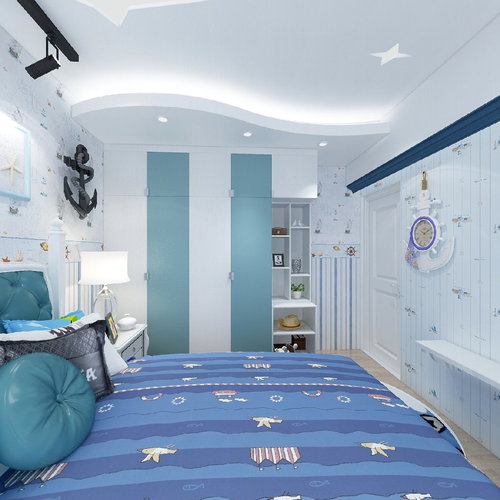 蓝色海洋.儿童房