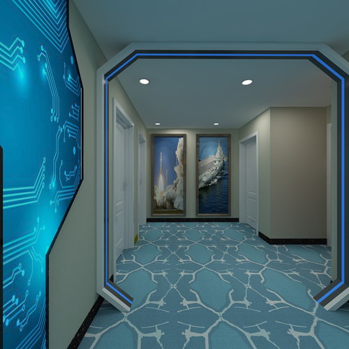 科技感酒店房间