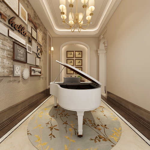 香缇美墅胡府钢琴房效果图