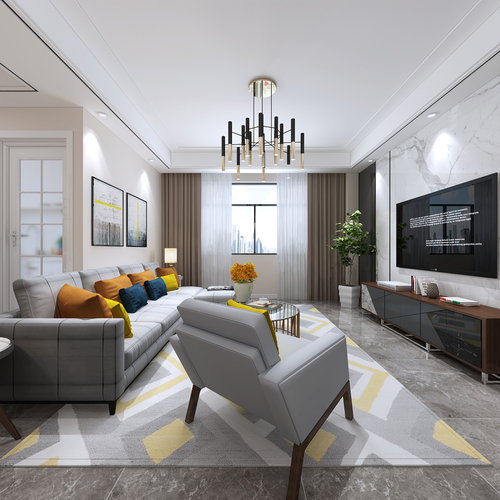 现代简约全屋全景