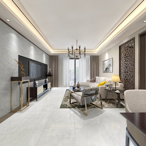 金海洋瓷砖jt12601 卡尼纳浅灰—通体大板大理石vr全景