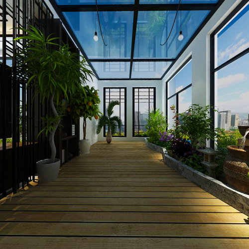 中式别墅阳光房