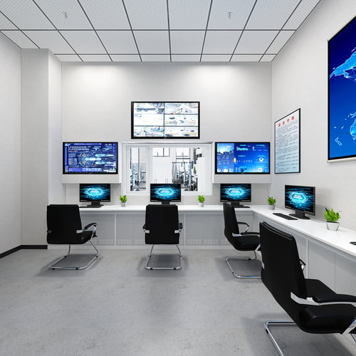 监控室全景