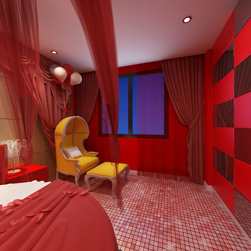 红色主题房