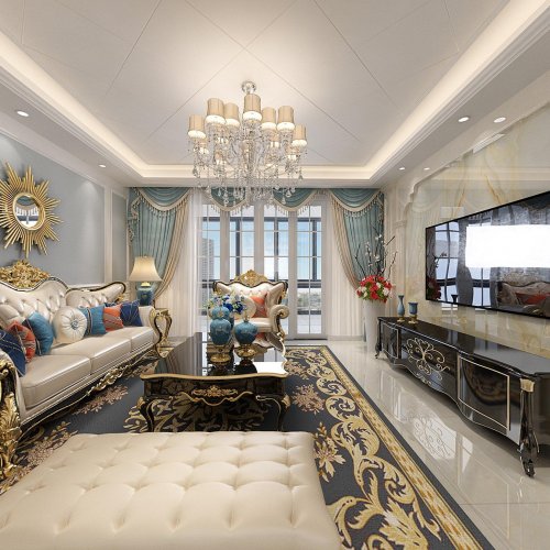 吾悦广场a 简欧 钦州美庭装饰