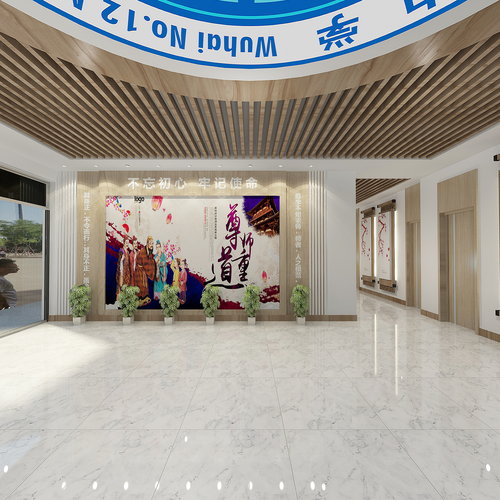 十二中 教学楼门厅