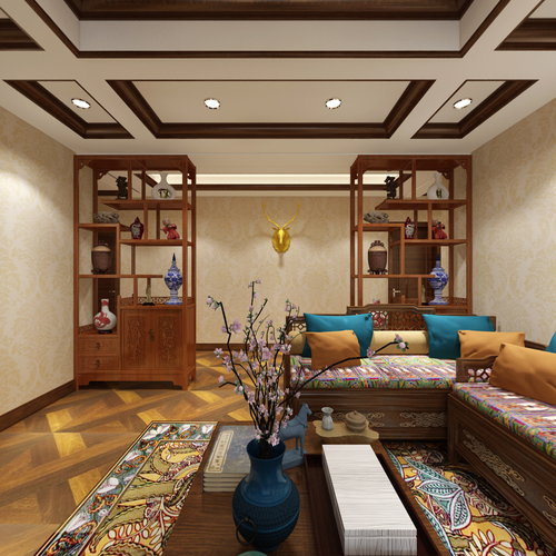翡翠湾藏式客厅
