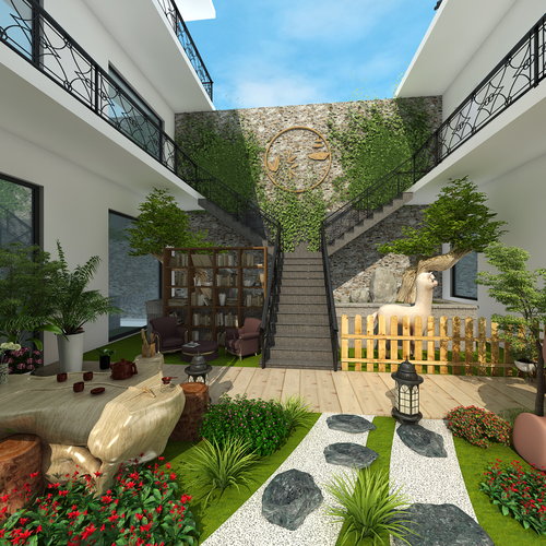 中空花园小庭院