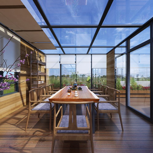 茶室 露台全景图