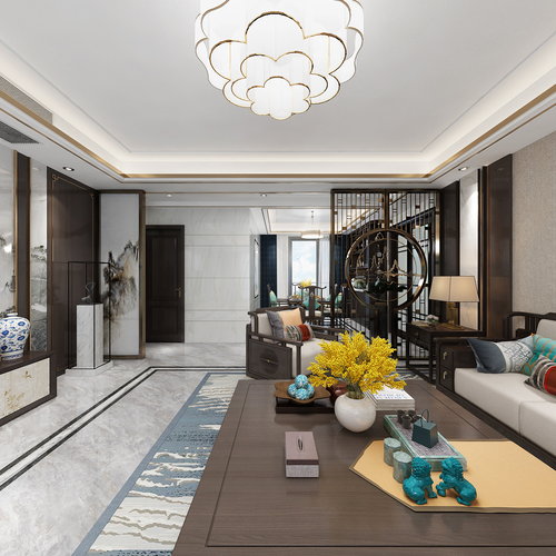 卓凡装饰客厅全景案例