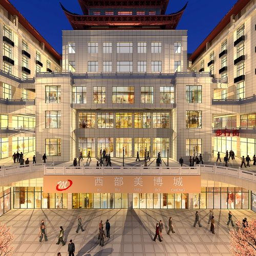 西部美博城多个全景