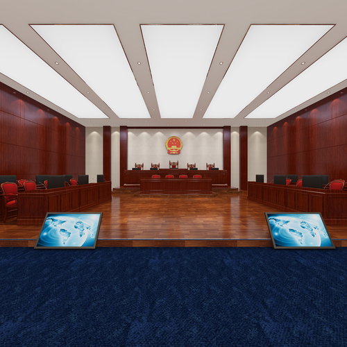 武穴人民法院三楼审判大厅效果图