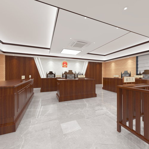 敏锐--法院审判庭全景