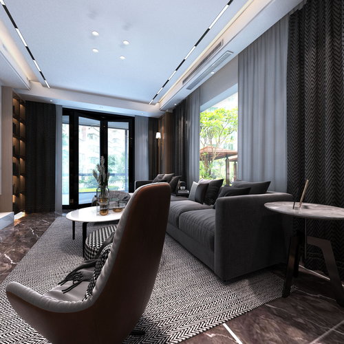 富民山庄榴房客厅