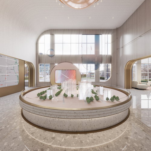 赛拉维设计 现代售楼处全景3d模型