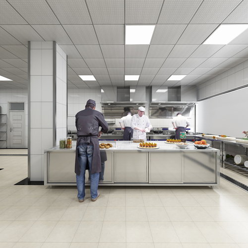 食堂后厨操作间