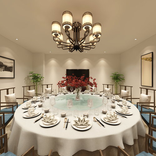 食堂包厢效果图