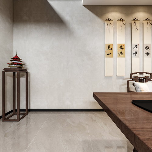 中式茶室全景3d模型