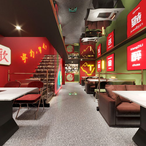 烧烤店全景